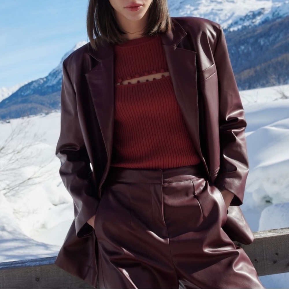 MVP Wardrobe Olga Sweater Bordeaux Size 40